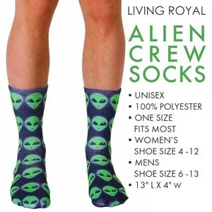 Living Royal Alien Crew Socks